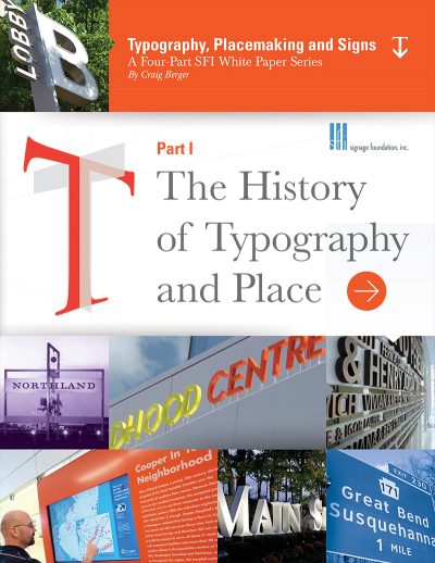 Typography, Placemaking, and Signs
